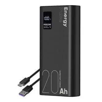 CSOMAG:ME EnergyPulse Powerbank 20000mAh 22.5W Fekete CSOMAG:ME EnergyPulse Powerbank 20000mAh 22.5W Fekete