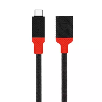 Taktikai Pin4Fun adapter USB-C/Lightning 0,1m fekete/vörös