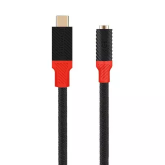 Taktikai Pin4Fun adapter USB-C/Jack 3.5mm 0.1m Fekete/Vörös