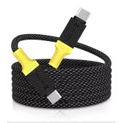 Taktikai MagRope USB-C/USB-C 1m Fekete/sárga