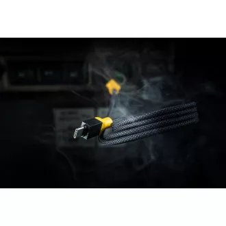Taktikai MagRope USB-C/USB-C 1m Fekete/sárga