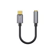 Baseus CATL54-0G kábel reduktor USB-C 3,5 mm-es audio csatlakozó L54 (női) mélyszürke