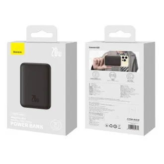 Baseus mágneses Powerbank 10000mAh 20W fekete Baseus mágneses Powerbank 10000mAh 20W fekete