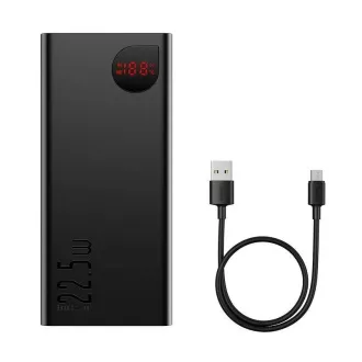 Baseus Adaman digitális kijelzős Powerbank 40000mAh 22.5W fekete