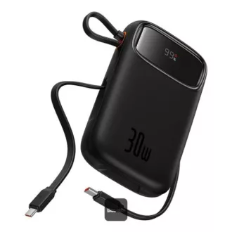 Baseus power bank Qpow 10000mAh 30W fekete USB-C kábellel