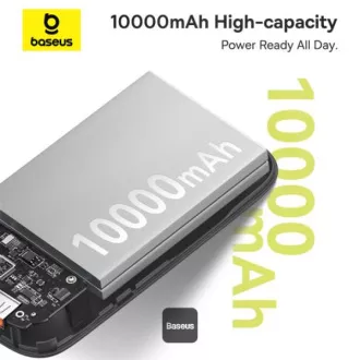 Baseus power bank Qpow 10000mAh 30W fekete USB-C kábellel