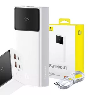 Baseus power bank Star-Lord 20000 mAh 65W 2x USB-A/mikro USB/USB-C fehér