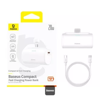 Baseus power bank 5000mAh 20W USB-C fehér