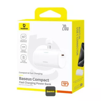 Baseus power bank 5000mAh 20W USB-C fehér