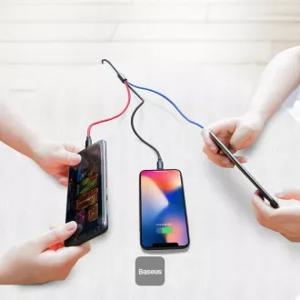 Baseus adatkábel 3in1 microUSB   villám   USB-C 1.2m 3.5A