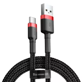 Baseus adatkábel Cafule USB-C 2m 2A piros-fekete Baseus adatkábel Cafule USB-C 2m 2A piros-fekete