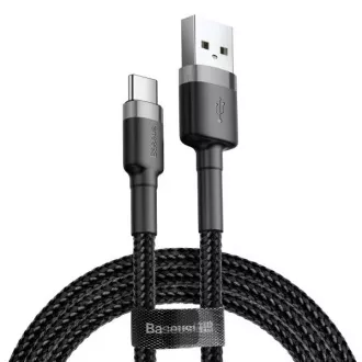Baseus adatkábel Cafule USB-C 2m 2A szürke-fekete