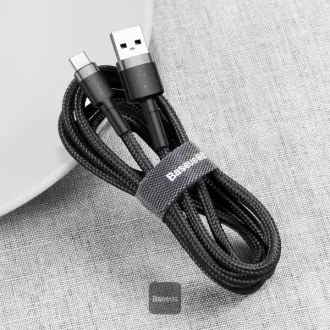 Baseus adatkábel Cafule USB-C 2m 2A szürke-fekete