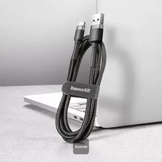 Baseus adatkábel Cafule USB-C 2m 2A szürke-fekete