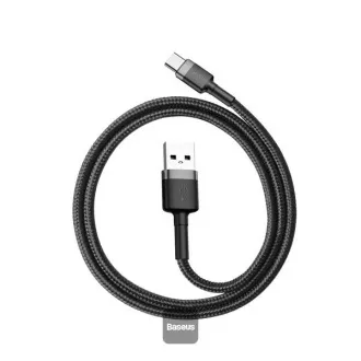 Baseus adatkábel Cafule USB-C 2m 2A szürke-fekete