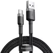 Baseus adatkábel Cafule USB-C 3m 2A szürke-fekete