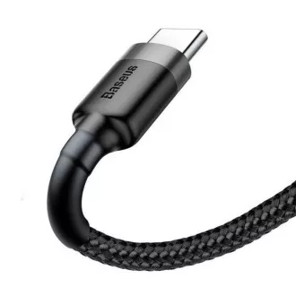 Baseus adatkábel Cafule USB-C 3m 2A szürke-fekete