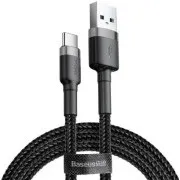 Baseus adatkábel Cafule USB-C 3m 2A szürke-fekete