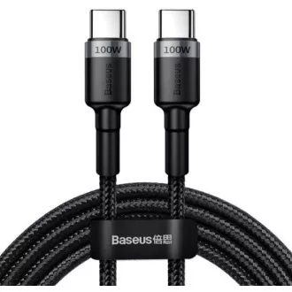 Baseus Cafule USB-C PD2.0 100W 2m 20V 5A szürke-fekete adatátviteli kábel Baseus Cafule USB-C PD2.0 100W 2m 20V 5A szürke-fekete adatátviteli kábel