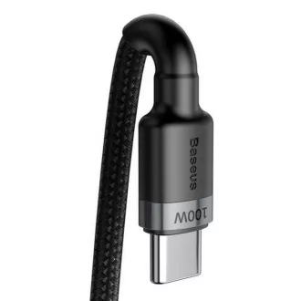 Baseus Cafule USB-C PD2.0 100W 2m 20V 5A szürke-fekete adatátviteli kábel Baseus Cafule USB-C PD2.0 100W 2m 20V 5A szürke-fekete adatátviteli kábel