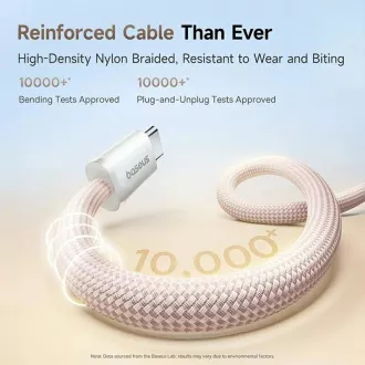 Baseus Dynamic 4 Pro Series USB-C adatkábel - USB-C 100W 1m Baby Pink