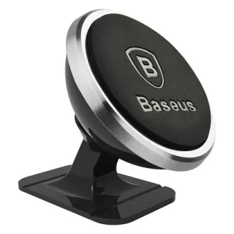 Baseus univerzális mágneses autós tartó a műszerfalra 360 fokos ezüst színben