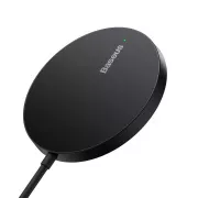 Baseus Simple Mini3 15W USB-C vezeték nélküli töltő fekete színben