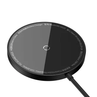 Baseus Simple Mini3 15W USB-C vezeték nélküli töltő fekete színben