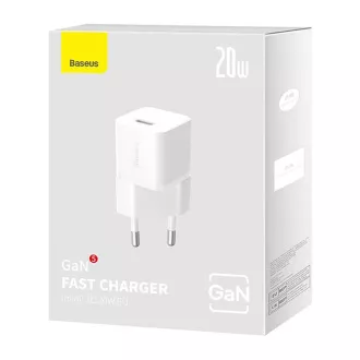 Baseus GaN5 Mini 20W EU fehér gyorstöltő