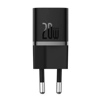 Baseus GaN5 Mini 20W EU fekete gyorstöltő