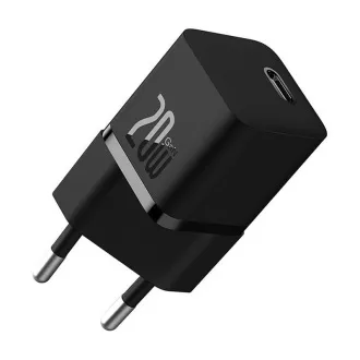 Baseus GaN5 Mini 20W EU fekete gyorstöltő