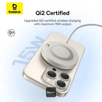 Baseus vezeték nélküli mágneses töltőpad Simple Mini4 Qi2 15W Arany