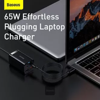 Baseus GaN3 Pro gyorstöltő, 2x USB-C, 2x USB 65W fekete