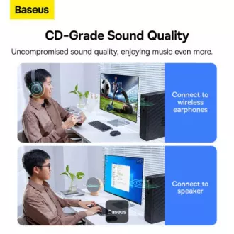 Baseus vezeték nélküli Bluetooth adapter BA07 Fekete Baseus vezeték nélküli Bluetooth adapter BA07 Fekete