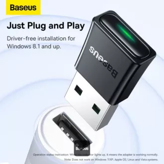 Baseus vezeték nélküli Bluetooth adapter BA07 Fekete Baseus vezeték nélküli Bluetooth adapter BA07 Fekete