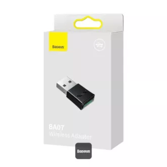 Baseus vezeték nélküli Bluetooth adapter BA07 Fekete Baseus vezeték nélküli Bluetooth adapter BA07 Fekete