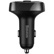Baseus bluetooth MP3 FM adóvevő 2xUSB 3.4A töltéssel fekete színű