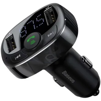 Baseus bluetooth MP3 FM adóvevő 2xUSB 3.4A töltéssel fekete színű