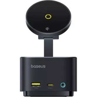 Baseus MagPro 7in1 vezeték nélküli töltőállomás 15W kozmikus fekete