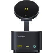 Baseus MagPro 7in1 vezeték nélküli töltőállomás 15W kozmikus fekete