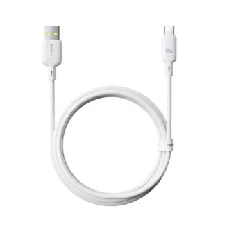Baseus Silky USB/USB-C gyorstöltő kábel 1m 100W fehér
