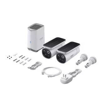 Baseus kültéri kamera Security S1 Pro 3K (2 db-os szett   központi állomás) fehér