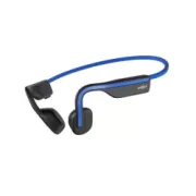 Shokz OpenMove, Bluetooth fejhallgató a fül előtt, kék színben