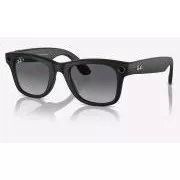 Meta Ray-Ban Wayfarer, AI napszemüveg, matt fekete, polarizált gradiens grafit