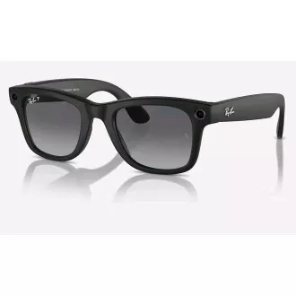 Meta Ray-Ban Wayfarer, AI napszemüveg, matt fekete, polarizált gradiens grafit
