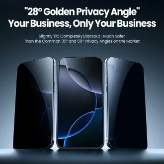 Nillkin edzett üveg 0.25mm Guardian 2.5D az Apple iPhone 16 Pro Max készülékhez Fekete