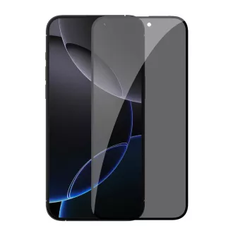 Nillkin edzett üveg 0.25mm Guardian 2.5D az Apple iPhone 16 Pro Max készülékhez Fekete
