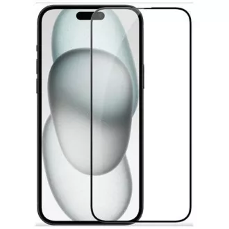 Nillkin edzett üveg 2.5D CP PRO fekete Apple iPhone 15 készülékhez Nillkin edzett üveg 2.5D CP PRO fekete Apple iPhone 15 készülékhez
