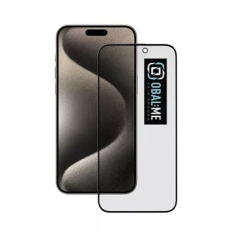 CSOMAG:ME Privacy 5D edzett üveg Apple iPhone 15 Pro Max Fekete