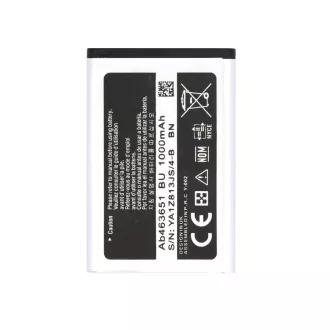 Samsung akkumulátor AB463651BE Li-Ion 1000mAh (OEM) Samsung akkumulátor AB463651BE Li-Ion 1000mAh (OEM)